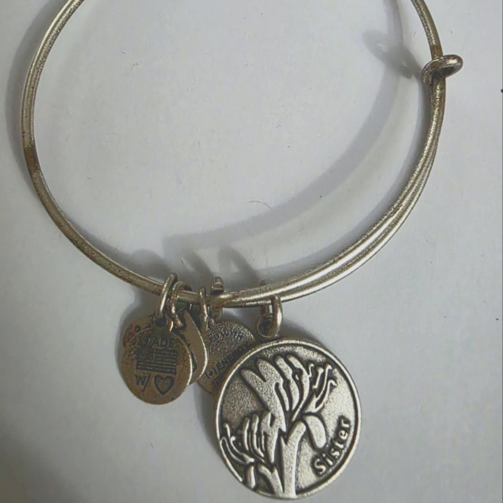 Alex & Ani Sister Charm Bangle